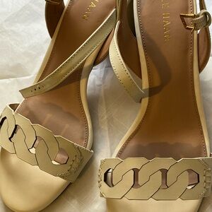 COLE HAAN women chain heeled sandals .New 🆕
